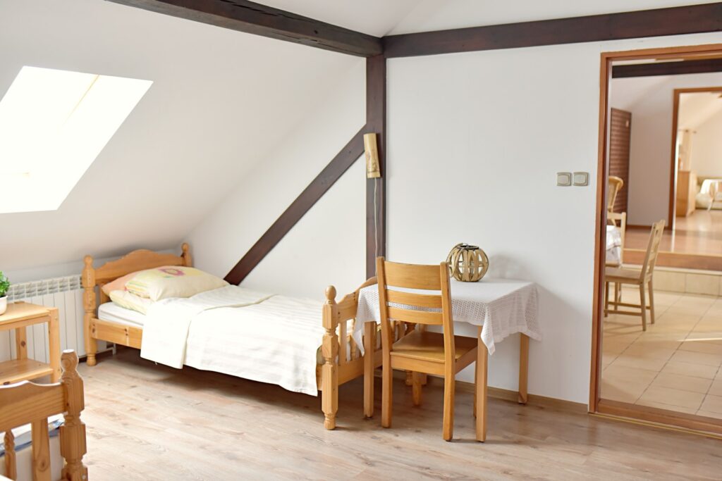 Sypialnia z komfortowym wnętrzem