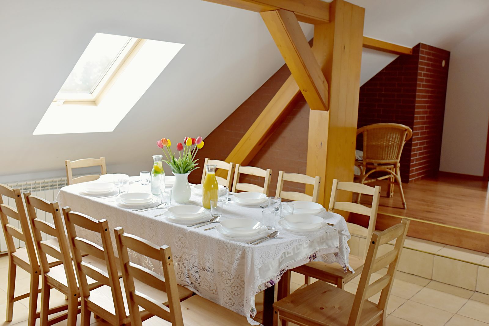 Jadalnia z atmosferą letnich wakacji