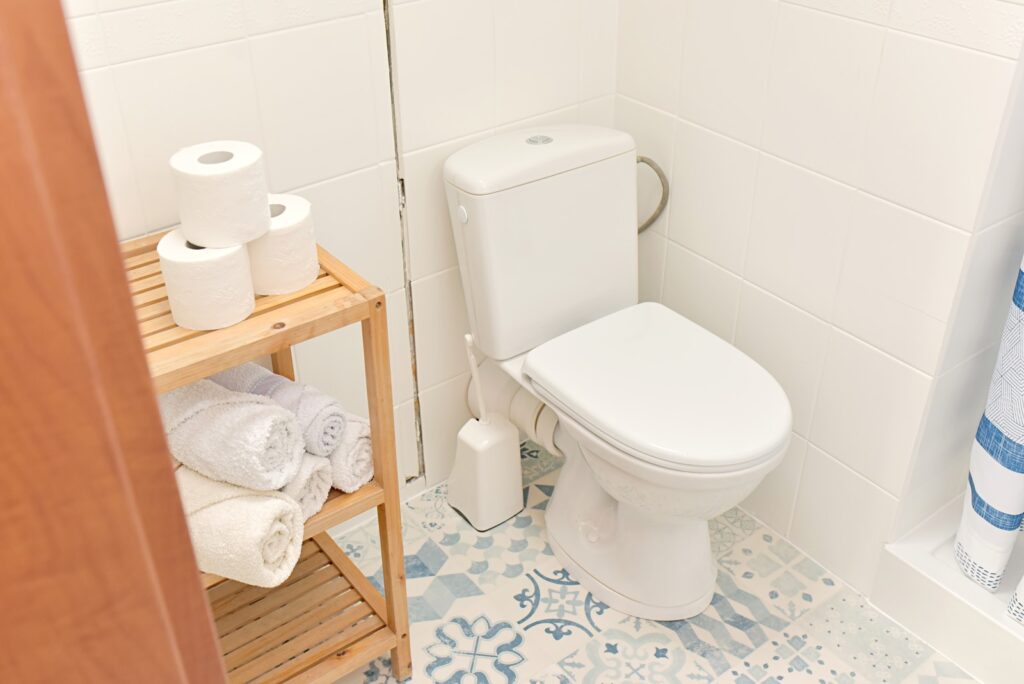 Łazienka z klimatycznym wystrojem