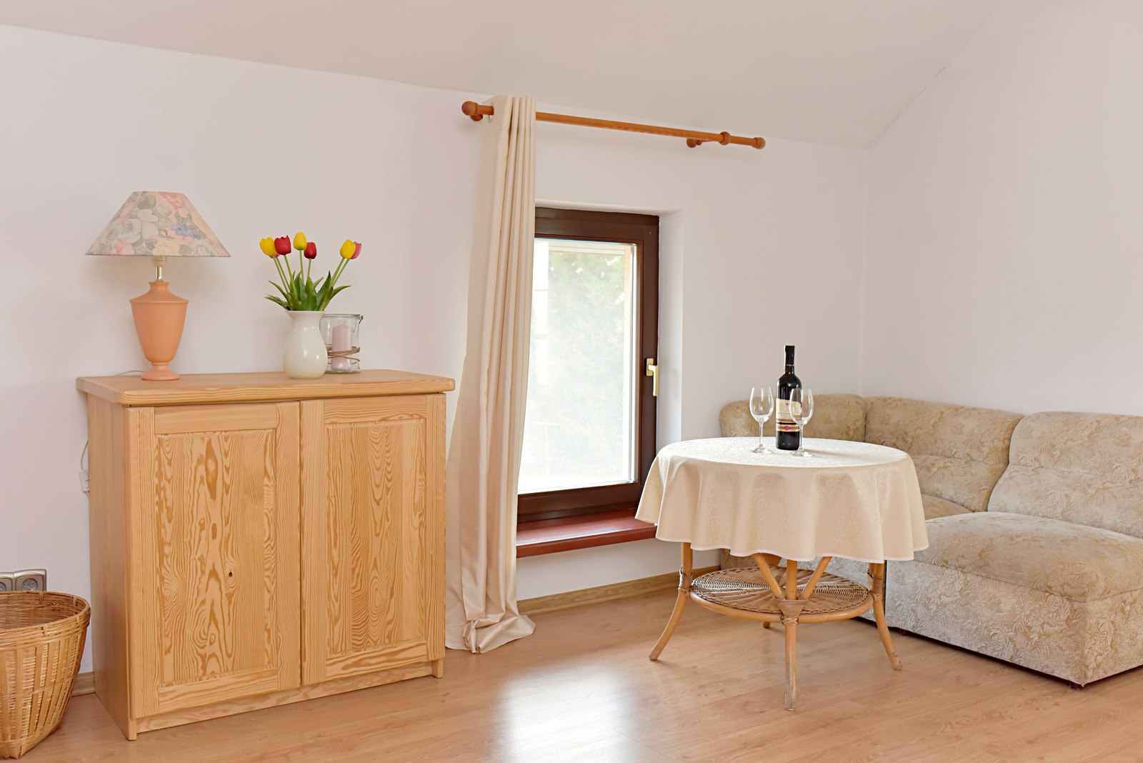 Sypialnia z komfortowym wnętrzem