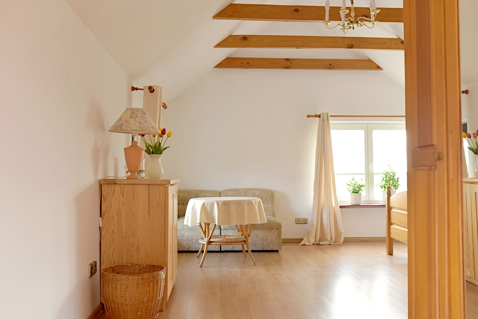 Sypialnia z komfortowym wnętrzem